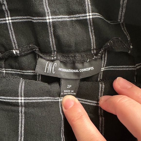 INC Checkered Pants - Picture 2 of 4
